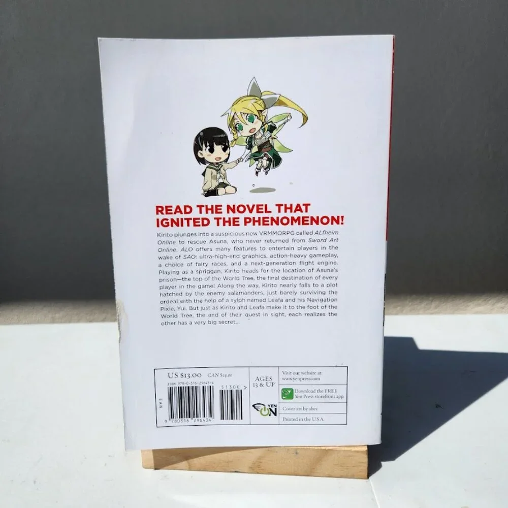 Sword Art Online 4 Fairy Dance light novel Volume 4 Book Paperback by Reki Kawah